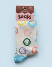 Smiley 100% Cotton Women's Crew Socks