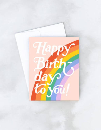 Happy Birthday Big Rainbow Card