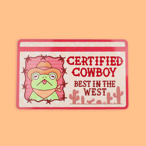 Certified Cowboy Toad Fake Drivers License