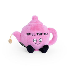 "Spill The Tea" Plush Teapot  Soft Cuddly Toy Funny Cute