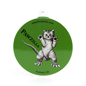 Pawzilla 3" Vinyl Sticker