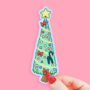 Christmas Tree Kitty Reader Gift Bookmark