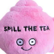 "Spill The Tea" Plush Teapot  Soft Cuddly Toy Funny Cute