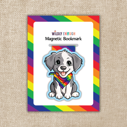 Pride Puppy Magnetic Bookmark