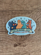 Cryptid Support Group - Cute Sasquatch Mothman Vinyl Sticker