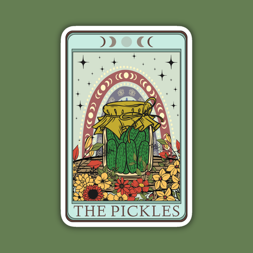 The Pickles Alternative Tarot Card Sticker