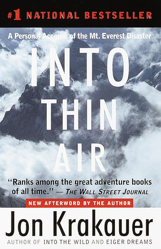 Into Thin Air: A Personal Account of the Mt. Everest Disaster cover image