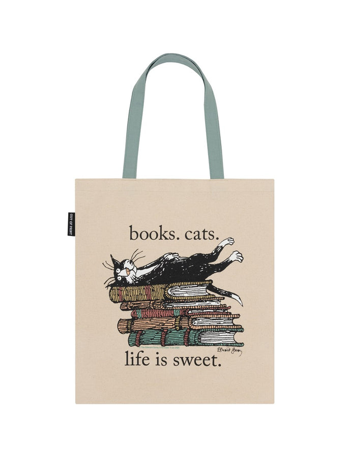 Books. Cats. Life is Sweet Tote Bag