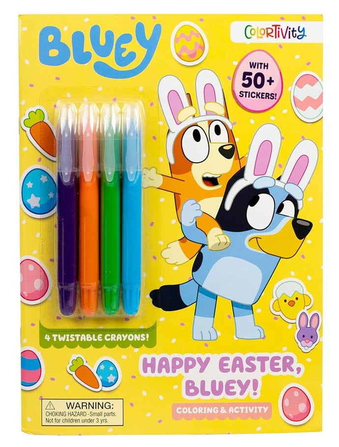 Bluey Colortivity: Happy Easter, Bluey! (Color & Activity with Twistable Crayons) cover image