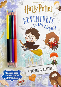 Wizarding World: Adventures in the Castle (Color & Activity with Colored Pencils) cover image