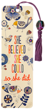 She Believed She Could Beaded Bookmark