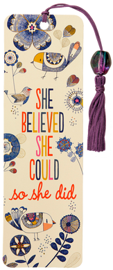 She Believed She Could Beaded Bookmark