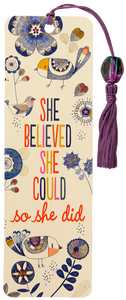 She Believed She Could Beaded Bookmark