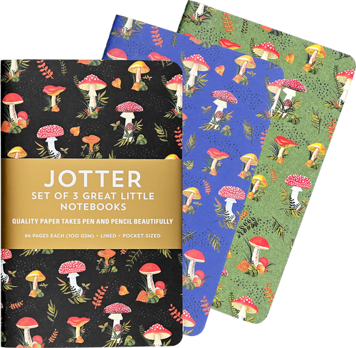 Jotter Mini Notebook Sets: Mushrooms