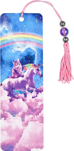 Unicorn & Kittens Forever Beaded Bookmark