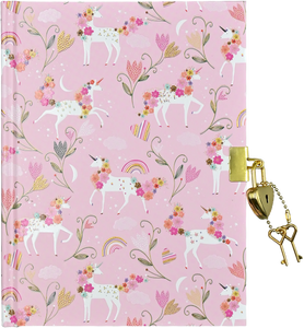 Unicorn Blooms Locking Journal