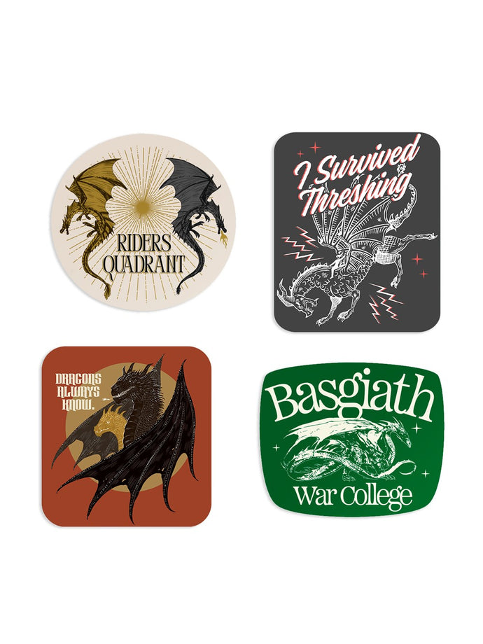 Fourth Wing: Dragonrider Stickers - Sticker Set of 4