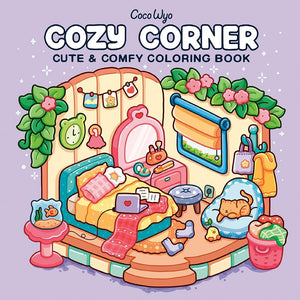 Cozy Corner: Coloring Book for Adults and Kids (Cozy Spaces Coloring) cover image