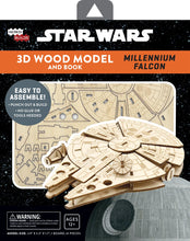 IncrediBuilds: Star Wars Millennium Falcon 3D Wood Model and Book