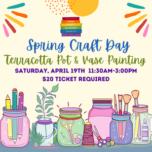 Spring Craft Day: Terracotta Pot & Vase Painting