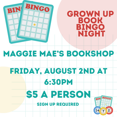 Grown Up Book Bingo-August 2nd