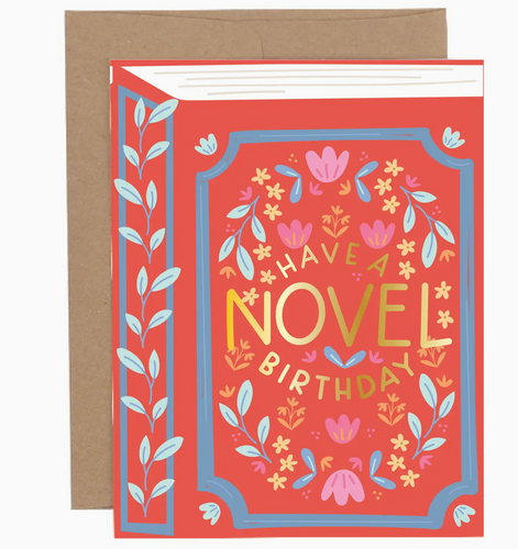 Have A Novel Birthday Greeting Card