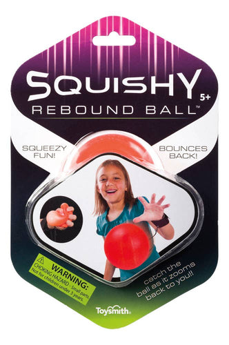 Squishy Rebound Ball With Wrist Strap - Assorted Colors