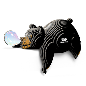 EUGY Black Bear 3D Puzzle