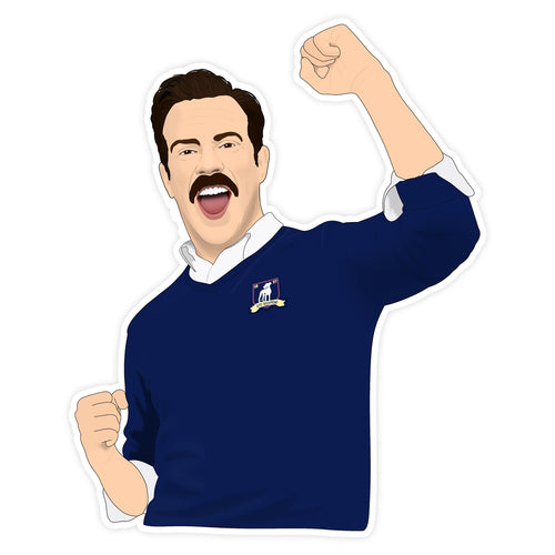 Ted Lasso Cheering Sticker