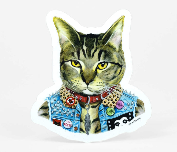 Punk Cat Sticker