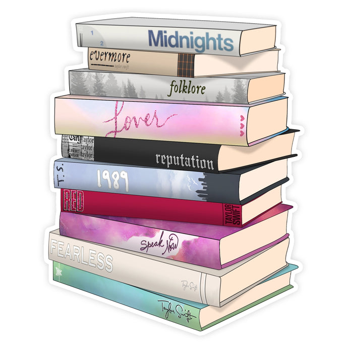 Taylor Swift Albums As Books Sticker