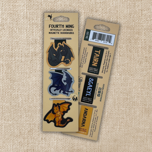 Fourth Wing Dragons Magnetic Bookmark Set