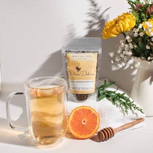 Honey Tangerine White Tea: 1 oz