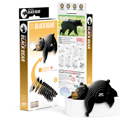 EUGY Black Bear 3D Puzzle