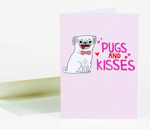 Pugs and Kisses Card