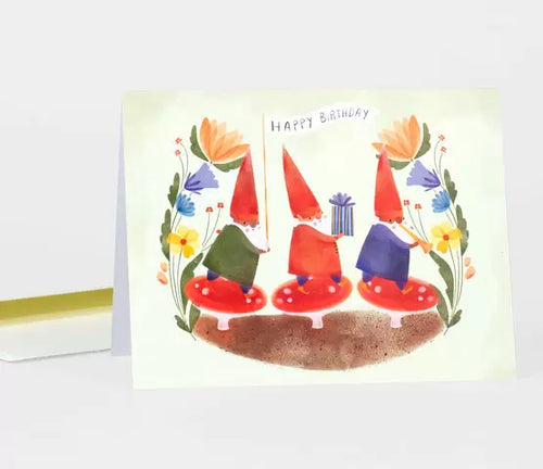 Happy Birthday Gnomes Card