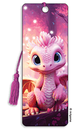 Pink Dragon 3D Bookmark