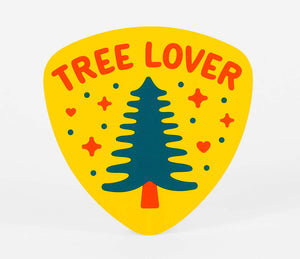 Tree Lover Badge Sticker