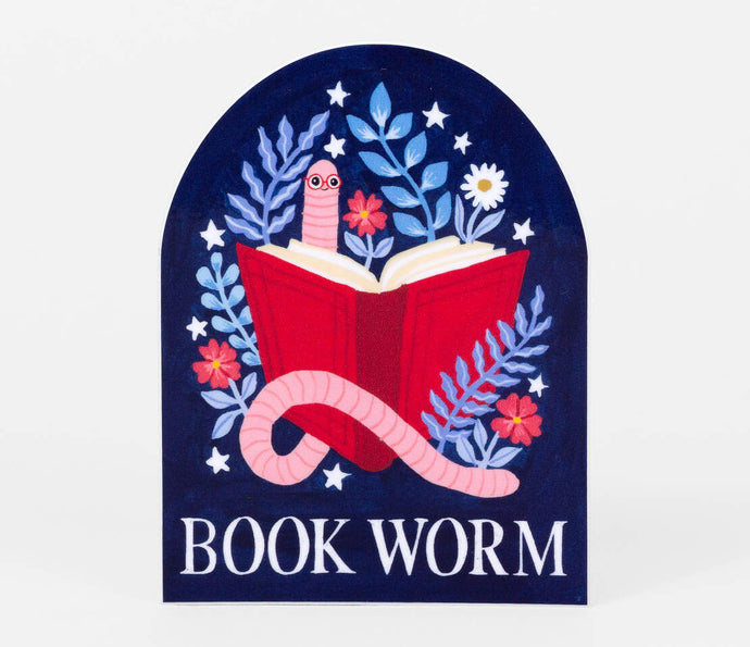 Bookworm Sticker