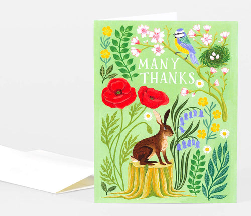 Many Thanks Hare Card