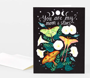 You Are My Moon & Stars Card