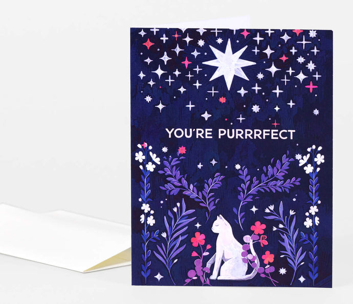 You're Purrrfect Card