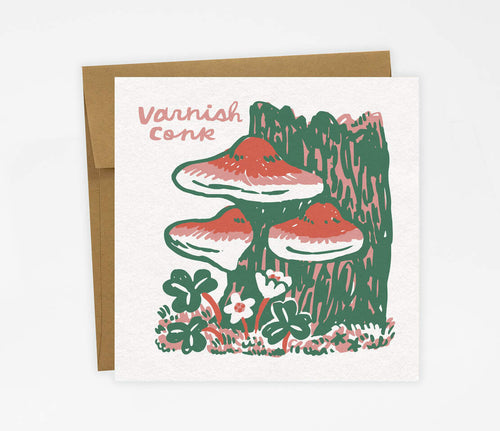 Varnish Conk Mushroom Card