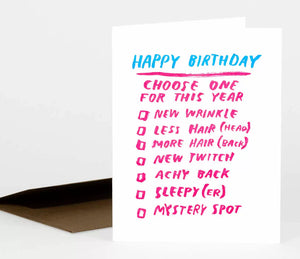 Choose Your Birthday Card