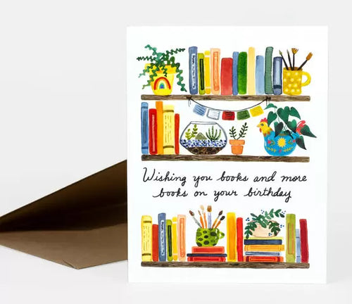 Wishing You Books On Your Birthday Card