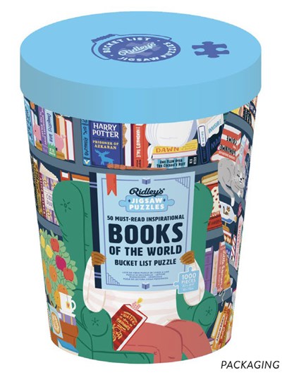 50 Must-Read Books Bucket List 1000 Piece Puzzle