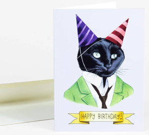 Happy Birthday Cat Card